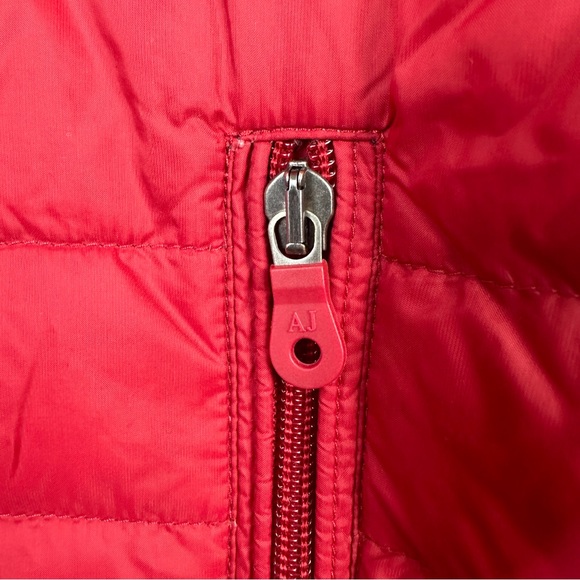 Armani Jeans Vibrant Red Quilted Jacket Men’s Size Large - Picture 4 of 16